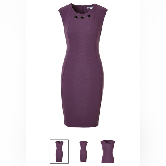 CLEO Orchid Ottoman Sheath Dress SIZE 18 - Picture 6 of 10